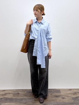 「ROPE' PICNIC（ロペピクニック）のアイテム」を使った、さきさん（レディース・155cm）の秋コーディネート