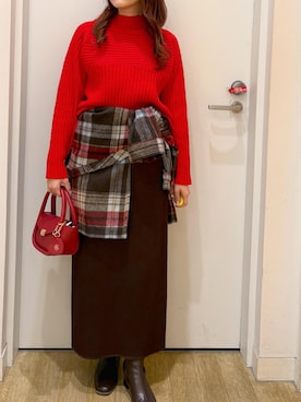 さきさん(レディース・155cm)の冬コーディネート