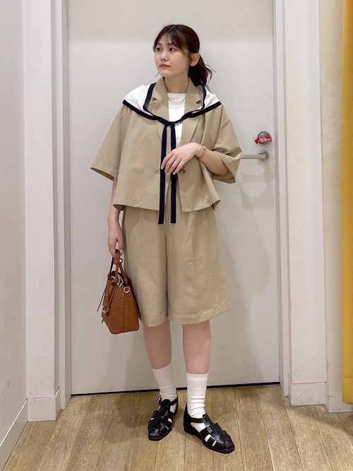 ちゃんと+かわいい保証】エアリーリネンライク ハーフスリーブ