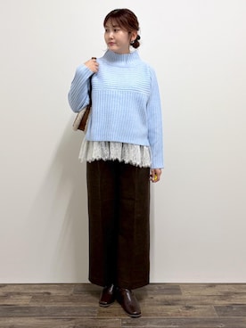 「アイテム（キャミソール）」を使った、さきさん（レディース・155cm・20代）の冬コーディネート