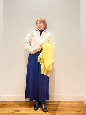 「アイテム（ストール/ショール）」を使った、⭐︎おーごし☽°☆・°:** さん（レディース・160cm）の秋コーディネート