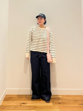 「Lee（リー）のアイテム（パンツ）」を使った、⭐︎おーごし☽°☆・°:** さん（レディース・160cm）の春コーディネート