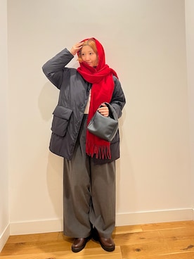 「アイテム（その他アウター）」を使った、⭐︎おーごし☽°☆・°:** さん（レディース・160cm・20代）の冬コーディネート