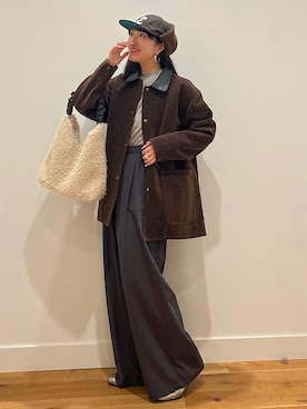 「アイテム（その他アウター）」を使った、⭐︎おーごし☽°☆・°:** さん（レディース・160cm・20代）の秋コーディネート