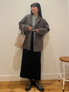 「イチ推しジャケットスタイル」｜「アイテム（その他アウター）」を使った、⭐︎おーごし☽°☆・°:** さん（レディース・160cm）の秋コーディネート