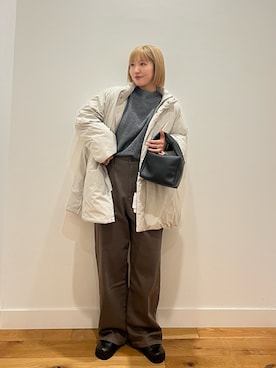 「AULENTTI（オウレンティ）のアイテム」を使った、⭐︎おーごし☽°☆・°:** さん（レディース・160cm）の冬コーディネート