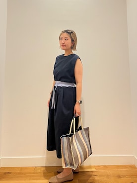 「EKAL（エカル）のアイテム」を使った、⭐︎おーごし☽°☆・°:** さん（レディース・160cm）の夏コーディネート