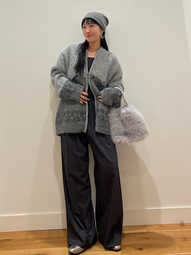 「アイテム（ニットキャップ/ビーニー）」を使った、⭐︎おーごし☽°☆・°:** さん（レディース・160cm）の秋コーディネート