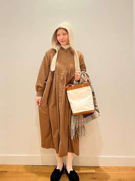 「アイテム（ワンピース/ドレス）」を使った、⭐︎おーごし☽°☆・°:** さん（レディース・160cm・20代）の冬コーディネート