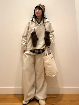 「アイテム（ニットキャップ/ビーニー）」を使った、⭐︎おーごし☽°☆・°:** さん（レディース・160cm）の秋コーディネート