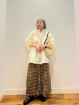 「URBAN RESEARCH DOORS（アーバンリサーチドアーズ）のアイテム（バッグ、ベージュ系）」を使った、⭐︎おーごし☽°☆・°:** さん（レディース・160cm）の春コーディネート