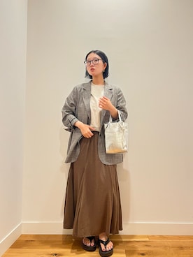 「URBAN RESEARCH DOORS（アーバンリサーチドアーズ）のアイテム（ジャケット/アウター）」を使った、⭐︎おーごし☽°☆・°:** さん（レディース・160cm）の秋コーディネート