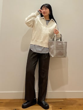 「アイテム（スウェット）」を使った、⭐︎おーごし☽°☆・°:** さん（レディース・160cm）の秋コーディネート