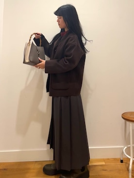 「イチ推しジャケットスタイル」｜「アイテム（その他アウター）」を使った、⭐︎おーごし☽°☆・°:** さん（レディース・160cm）の秋コーディネート