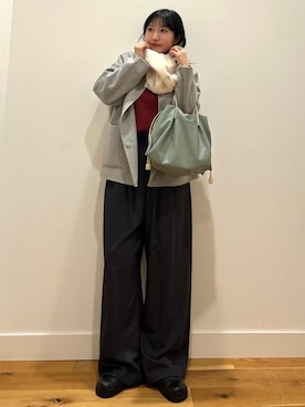 「アイテム（マフラー）」を使った、⭐︎おーごし☽°☆・°:** さん（レディース・160cm）の秋コーディネート