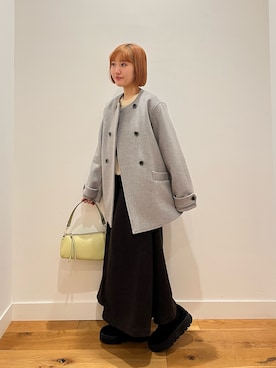 「アイテム（ピーコート）」を使った、⭐︎おーごし☽°☆・°:** さん（レディース・160cm）の冬コーディネート