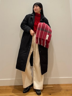 「アイテム（ストール/ショール）」を使った、⭐︎おーごし☽°☆・°:** さん（レディース・160cm）の秋コーディネート