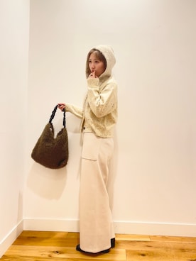 「アイテム（ニットキャップ/ビーニー）」を使った、⭐︎おーごし☽°☆・°:** さん（レディース・160cm）の秋コーディネート