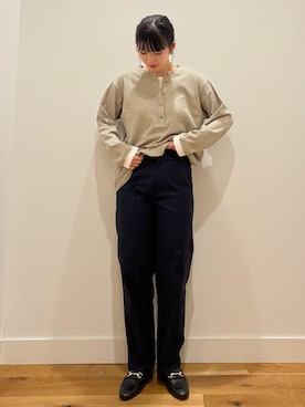「アイテム（パンプス）」を使った、おーごしさん（レディース・160cm）の秋コーディネート