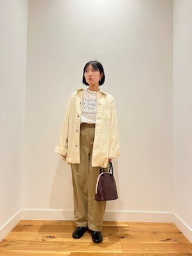 「FORK&SPOON（フォークアンドスプーン）のアイテム（シャツ/ブラウス）」を使った、⭐︎おーごし☽°☆・°:** さん（レディース・160cm）の秋コーディネート