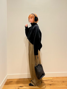 「アイテム（イヤーマフ）」を使った、⭐︎おーごし☽°☆・°:** さん（レディース・160cm）の冬コーディネート