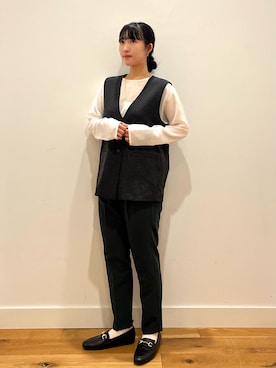 「アイテム（その他アウター）」を使った、おーごしさん（レディース・160cm）の秋コーディネート