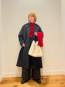 「アイテム（ストール/ショール）」を使った、⭐︎おーごし☽°☆・°:** さん（レディース・160cm）の冬コーディネート