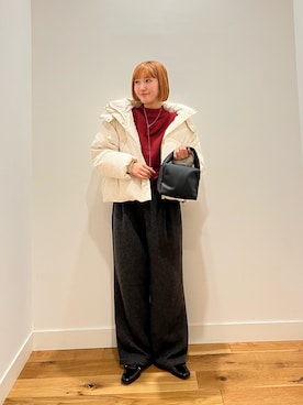 「アイテム（ダウンジャケット/コート）」を使った、⭐︎おーごし☽°☆・°:** さん（レディース・160cm・20代）の冬コーディネート