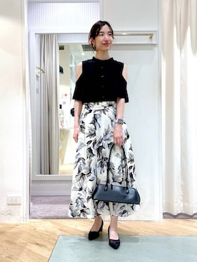 「アイテム（ボストンバッグ）」を使った、miuさん（レディース・157cm・30代）の夏コーディネート