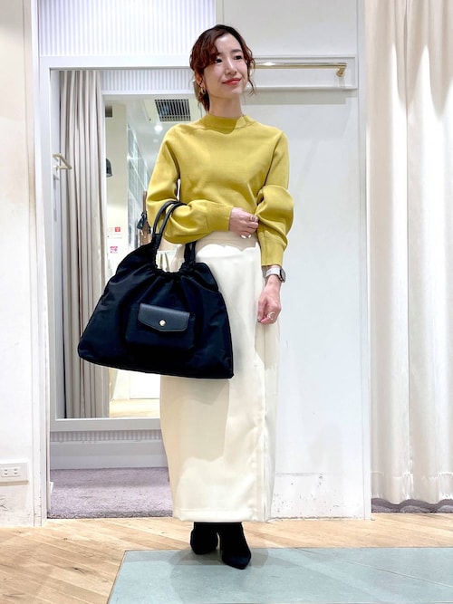 わん様 セール】【WEB限定カラー】ソデボックスタックニット289949