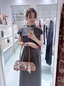 「アイテム（ボストンバッグ）」を使った、miuさん（レディース・157cm・30代）の夏コーディネート