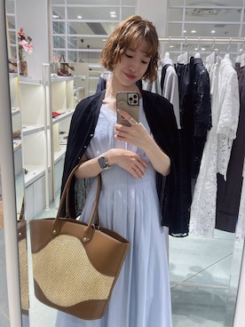 「Andemiu（アンデミュウ）のアイテム」を使った、miuさん（レディース・157cm）の夏コーディネート