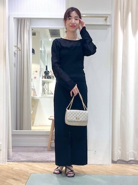 「Andemiu」｜「アイテム（スリッポン）」を使った、miuさん（レディース・157cm）の夏コーディネート