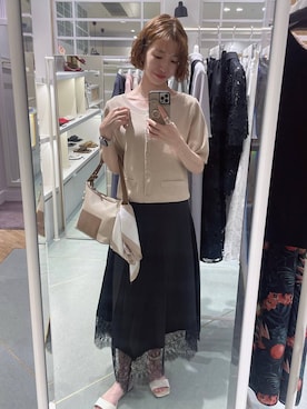 「Andemiu（アンデミュウ）のアイテム」を使った、miuさん（レディース・157cm）の夏コーディネート