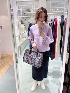 「アイテム（ワンピース）」を使った、miuさん（レディース・157cm・30代）の秋コーディネート