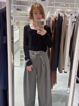 「Andemiu（アンデミュウ）のアイテム」を使った、miuさん（レディース・157cm）の夏コーディネート