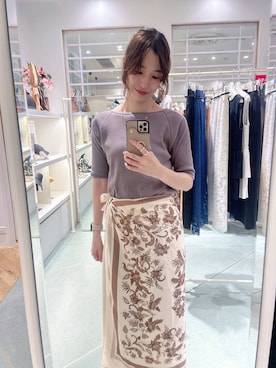 「アイテム（バンダナ/スカーフ）」を使った、miuさん（レディース・157cm・30代）の夏コーディネート