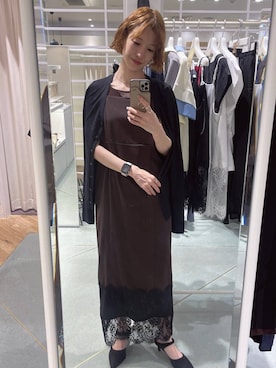 「Andemiu（アンデミュウ）のアイテム」を使った、miuさん（レディース・157cm）の夏コーディネート