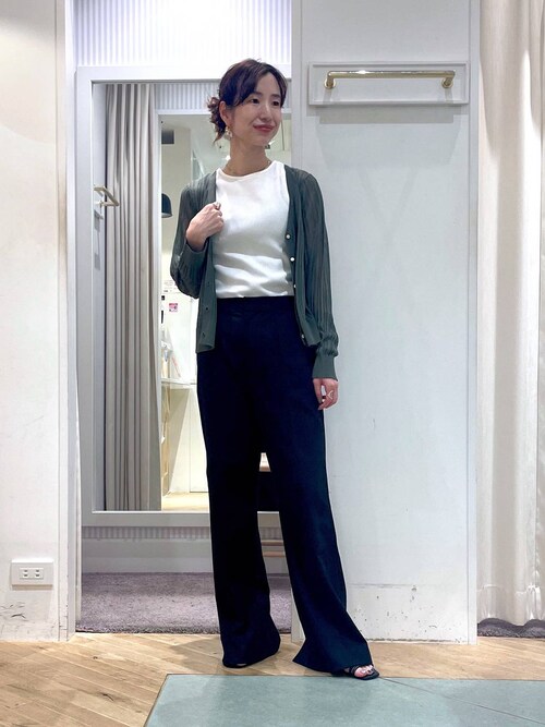 その他 M セール】【LサイズWEB限定】ピンタックフレアパンツ136047（スラックス