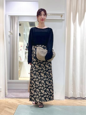 「Andemiu」｜「アイテム（スリッポン）」を使った、miuさん（レディース・157cm）の夏コーディネート