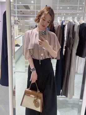 「Andemiu（アンデミュウ）のアイテム（バッグ）」を使った、miuさん（レディース・157cm）の春コーディネート