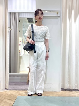 「Andemiu」｜「アイテム（スリッポン）」を使った、miuさん（レディース・157cm）の夏コーディネート