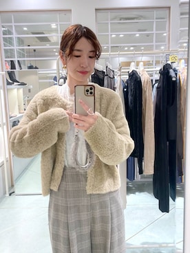 「Andemiu」｜「アイテム（PC・スマホグッズ/家電）」を使った、miuさん（レディース・157cm）の秋コーディネート