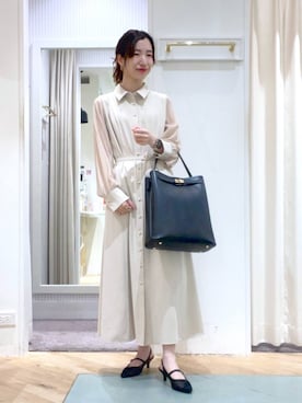 「アイテム（ワンピース/ドレス）」を使った、miuさん（レディース・157cm・30代）の春コーディネート