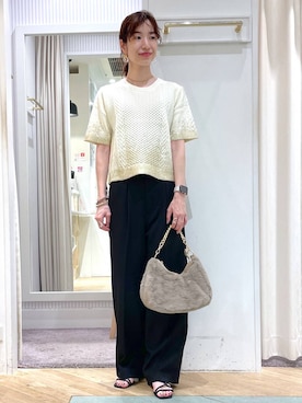 「Andemiu」｜「アイテム（スリッポン）」を使った、miuさん（レディース・157cm）の秋コーディネート