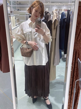 「Andemiu（アンデミュウ）のアイテム」を使った、miuさん（レディース・157cm）の夏コーディネート