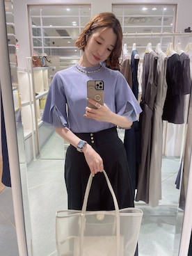 「Andemiu（アンデミュウ）のアイテム（バッグ）」を使った、miuさん（レディース・157cm）の春コーディネート