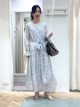 「アイテム（ワンピース/ドレス）」を使った、miuさん（レディース・157cm・30代）の春コーディネート