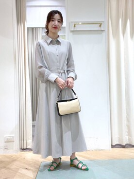 「アイテム（ワンピース/ドレス）」を使った、miuさん（レディース・157cm・30代）の春コーディネート