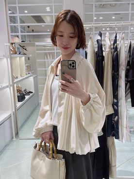 「Andemiu（アンデミュウ）のアイテム（バッグ）」を使った、miuさん（レディース・157cm）の春コーディネート